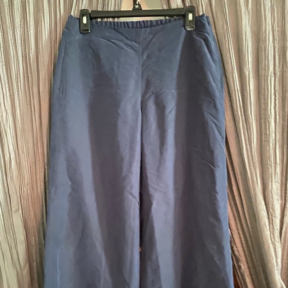 J Jill wide leg capris with side zip